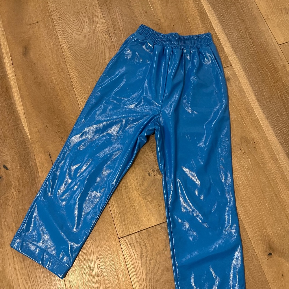 Faux leather pants